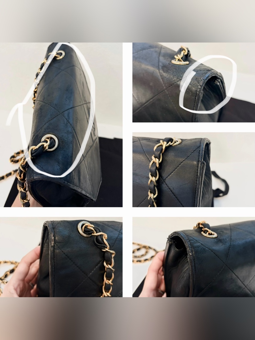Auth CHANEL Quilted CC Matelasse Lambskin Leather 24K Single Flap Bag - Picture 9 of 16